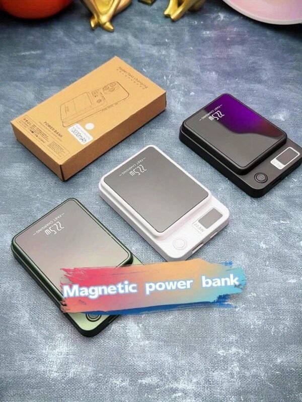 [Fast Charging Power Bank] 22.5W PD Fast Charging Power Bank 10000/5000mAh - Portable Wireless Charger, Magnetic Wireless Charging Pack, USB Type-C, LED Power Display, Rechargeable Lithium Polymer Battery For Android/iPhone Devices - Image 17