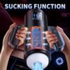 Male Masturbator Adult Sex Toys for Men Automatic Male Sex Toys Sex Toy Machine with 9 Vibration Patterns 4 Thrusting Modes 4 Suction Patterns, Blowjob Pocket Pussy Stroker Mens Masturbators Cup Pocket Pussy for Men