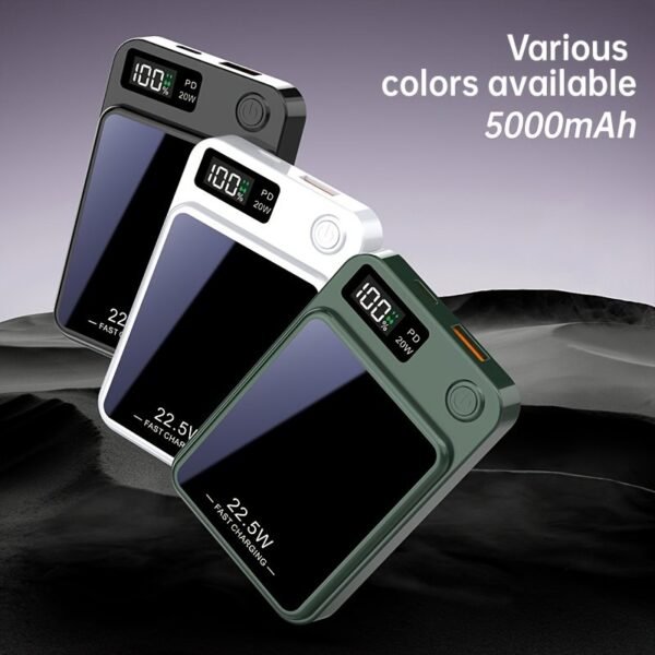 [Fast Charging Power Bank] 22.5W PD Fast Charging Power Bank 10000/5000mAh - Portable Wireless Charger, Magnetic Wireless Charging Pack, USB Type-C, LED Power Display, Rechargeable Lithium Polymer Battery For Android/iPhone Devices - Image 15