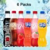 Pack of Coca Cola-Fanta/ Coke Bottles, 6 Bottles, 500ml Each, Assorted Flavors (Watermelon/ Orange/ Peach/ Jasmine Peach/ Pineapple/ Grape/ Apple/ Lemon/ Coke-Oreo (Sugar Free)/Coke-Strawberry/ Coke-Peach)