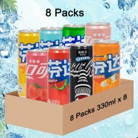 Coca Cola-Coke and Fanta Morden Cans Packing Mix Flavors Randomly 11.16oz*8 Packs