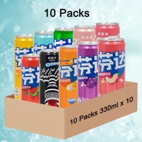 Coca Cola-Fanta Morden Cans Packing 11.16oz *10 Cans, Mixed Flavors