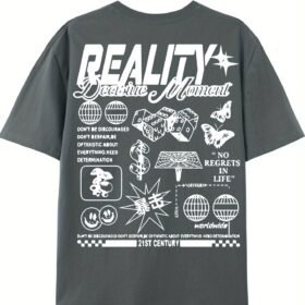 One-Piece and Four-Pack Men's New Pure Cotton T-Shirt 220g Printed Tee, Men's Casual Short Sleeve Round Neck Print T-Shirt for Summer