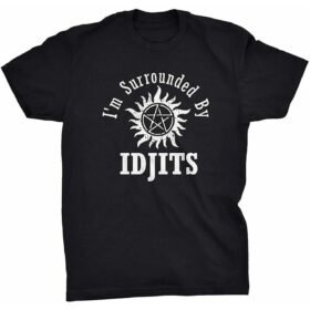 Supernatural Idjits Bobby Singer T-Shirt Funny Vintage Gift for Men Women