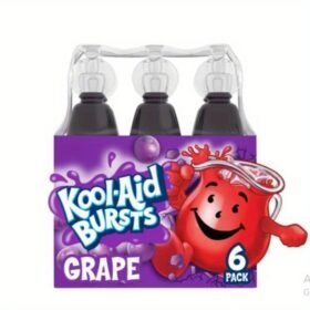 Kool Aid Bursts Grape Drink 6 ct Pack 6.75fl.oz Bottles