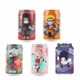 Ocean Bomb Naruto Sparkling Water 11.16oz*4 Bottle Mixed Flavor