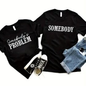 1pc, Men And Women Sold Separately, Suitable for Him And Her, Couple Round Neck Set, King And Queen T-shirts, Valentine's Day, Men And Women T-shirts, 100% Cotton Round Neck Printed Short Sleeve T-shirt, Gift for Parents And Friends
