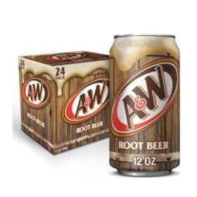 AW Root Beer Soda Pop 12fl.oz 24 Pack Cans