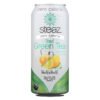 Steaz Zero-Calorie Green Tea Soda - Half & Half, 16oz Cans - Case of 12 - Perfect for Kitchen & Dining